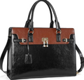 Valeao Women’s 15.6-Inch Leather Laptop Briefcase Slim Business Work Bag