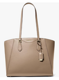 Valeao Women’s Large Leather Top-Zip Tote Handbag